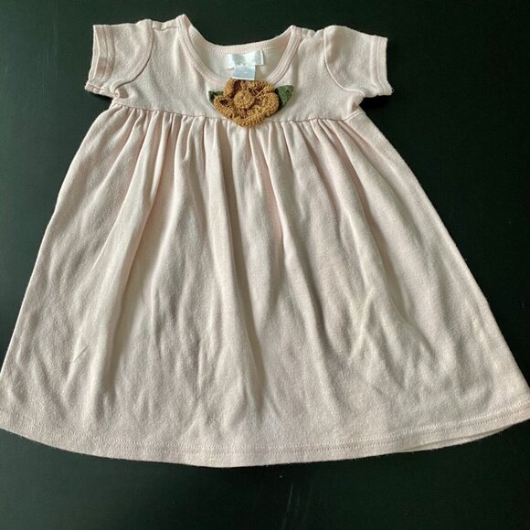Truffles Ruffles Blush Pink Flower Dress Size 6-12 Months - Picture 1 of 4